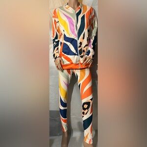 Colorful Women's Sweater & Leggings Set Size M